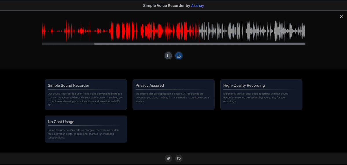 Simple voice recorder